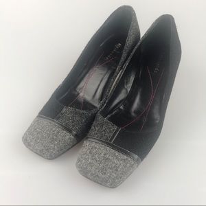 Classic Kate Spade Square Toe Patchwork Pumps